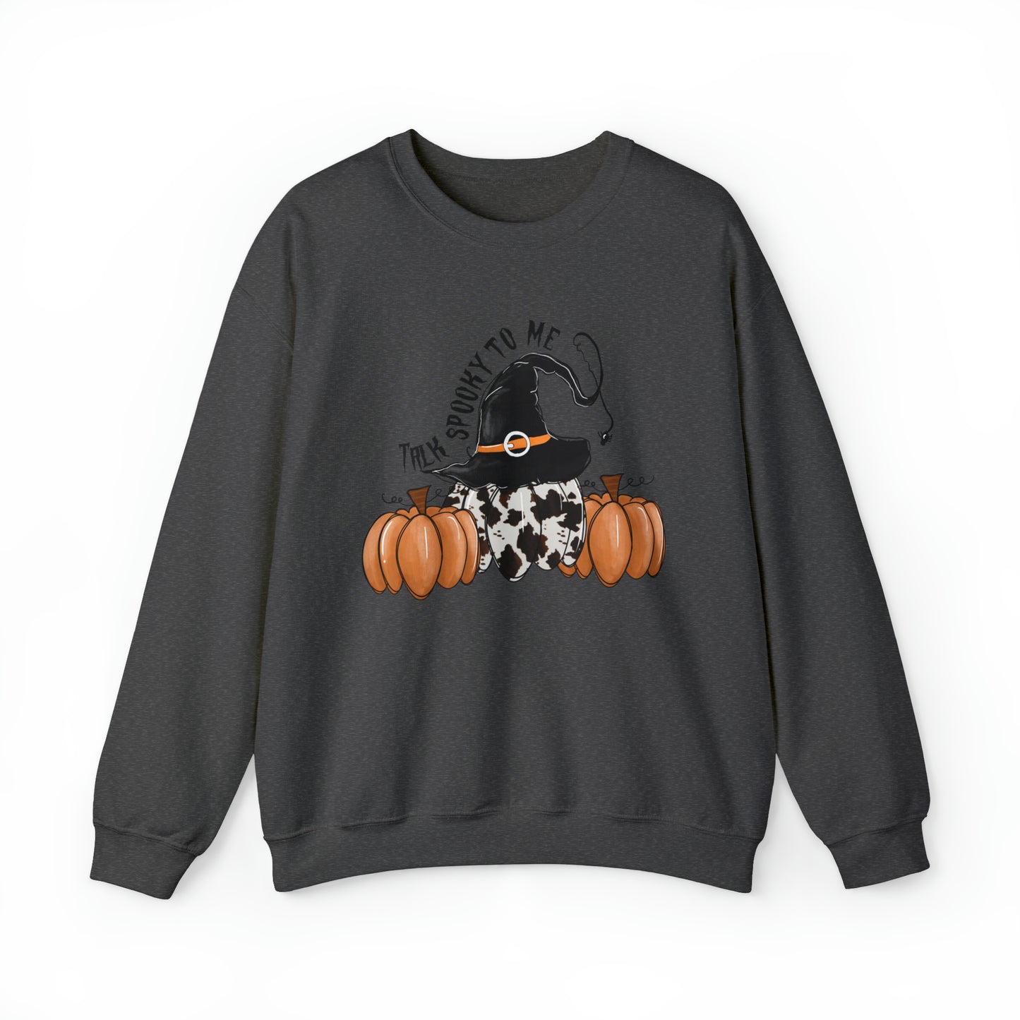 Pumpkin Witch Halloween Crewneck Sweatshirt