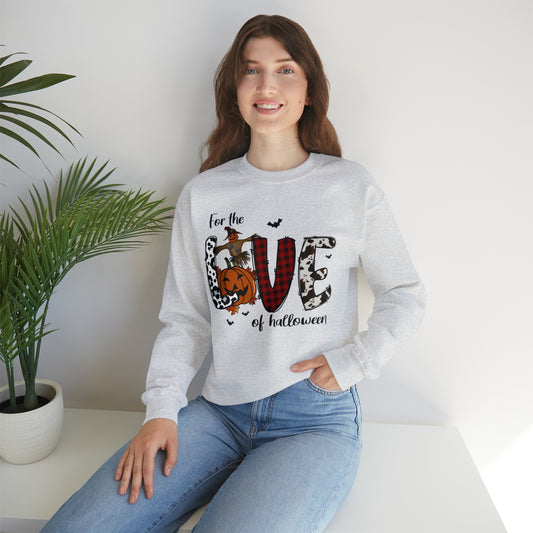 For The Love Of Pumpkin Halloween Crewneck Sweatshirt