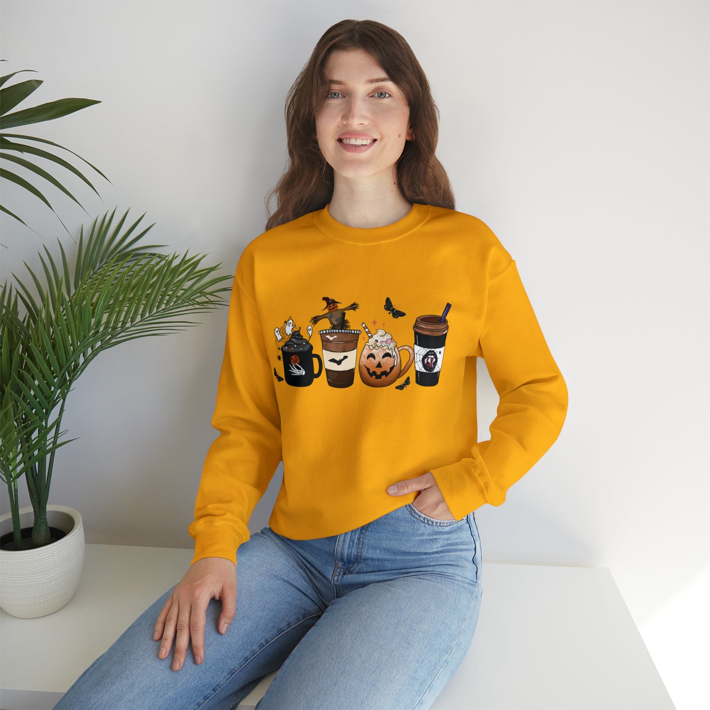 Halloween Pumpkin Lattes Crewneck