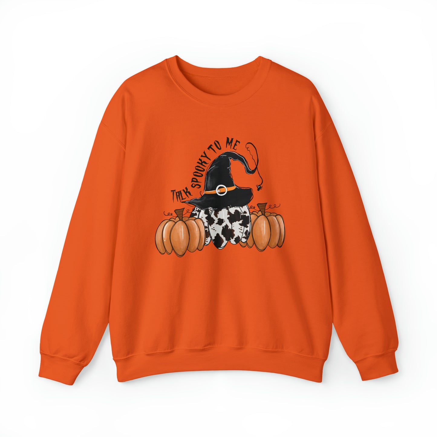 Pumpkin Witch Halloween Crewneck Sweatshirt