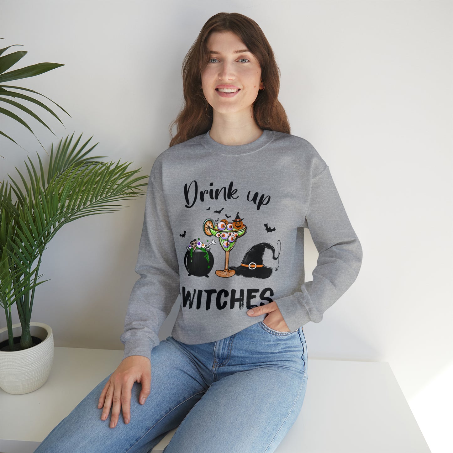 Drink Up Witches Crewneck Sweatshirt