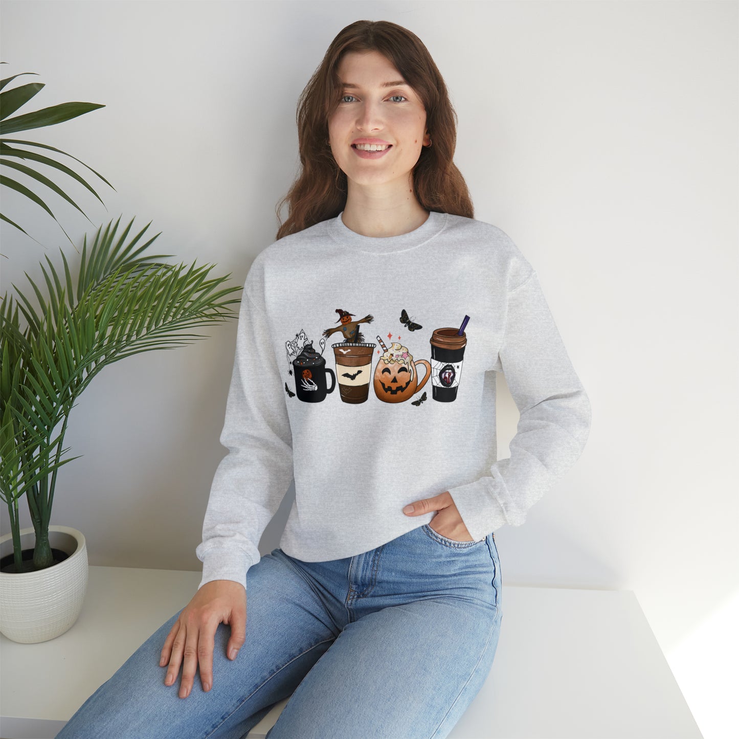 Halloween Pumpkin Lattes Crewneck