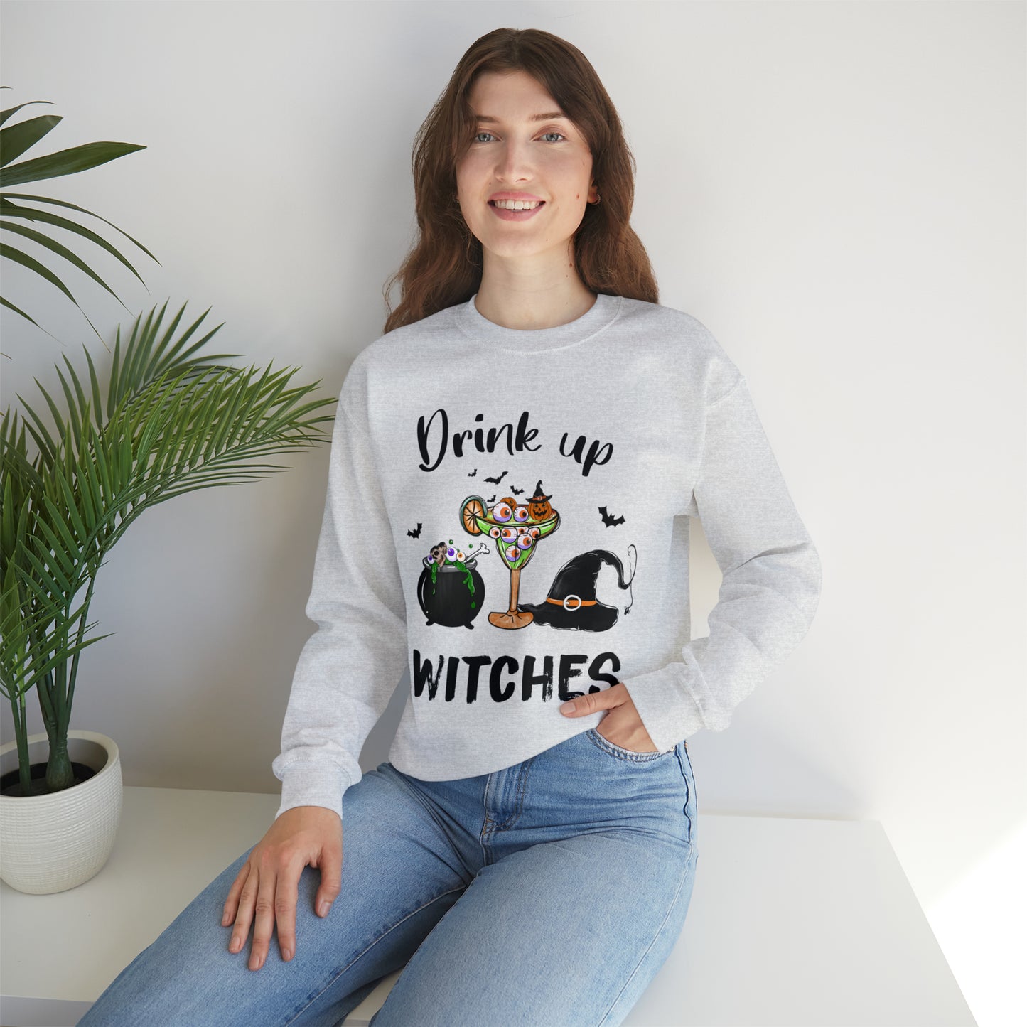 Drink Up Witches Crewneck Sweatshirt