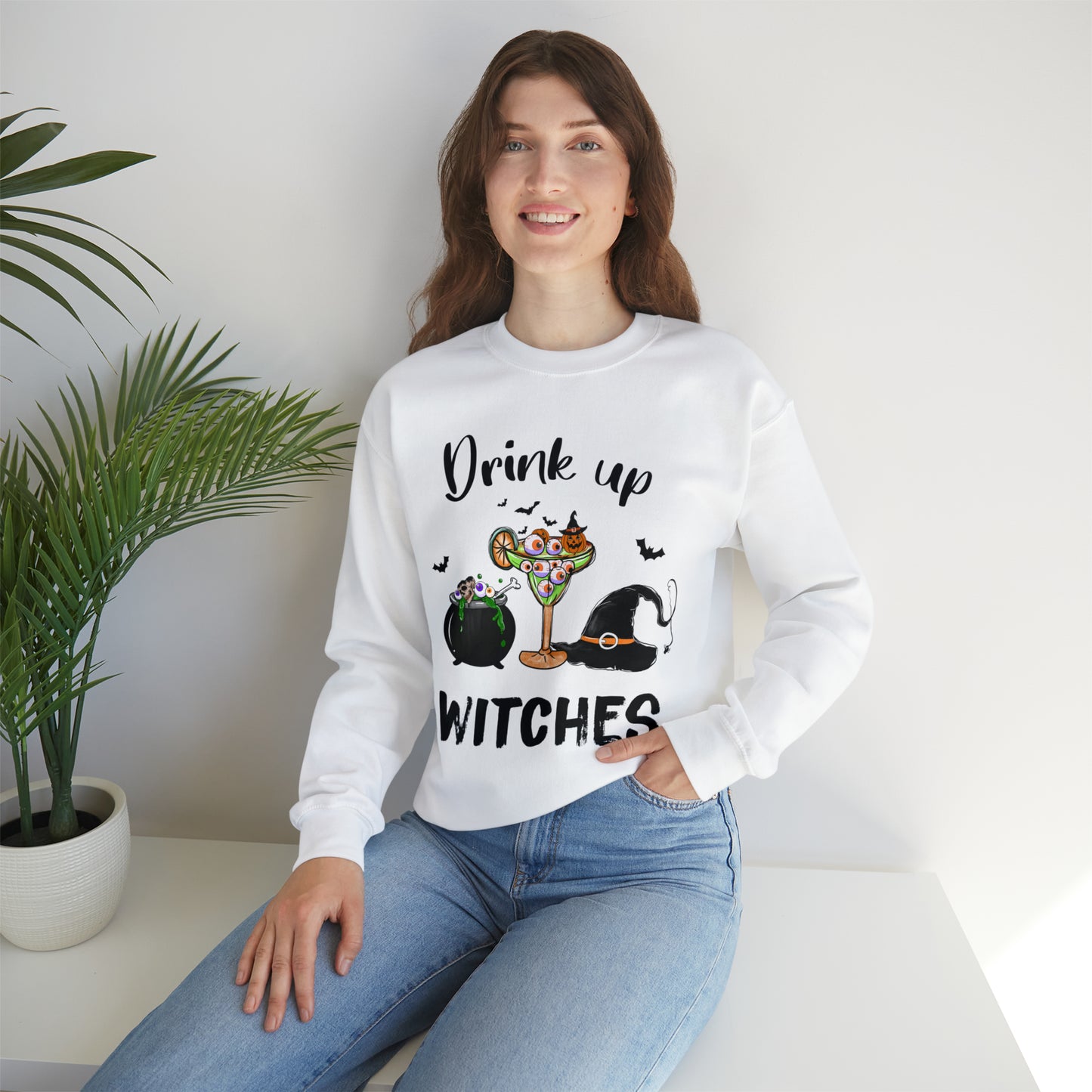 Drink Up Witches Crewneck Sweatshirt