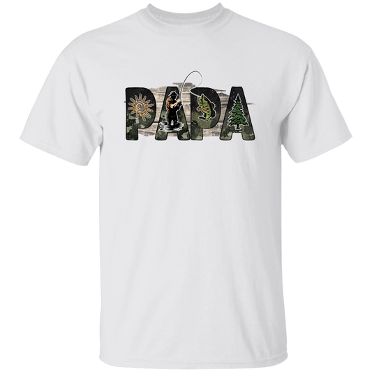 PAPA FISHING | PERFECT GIFT TO PAPA | FATHER'S DAY | T-Shirt