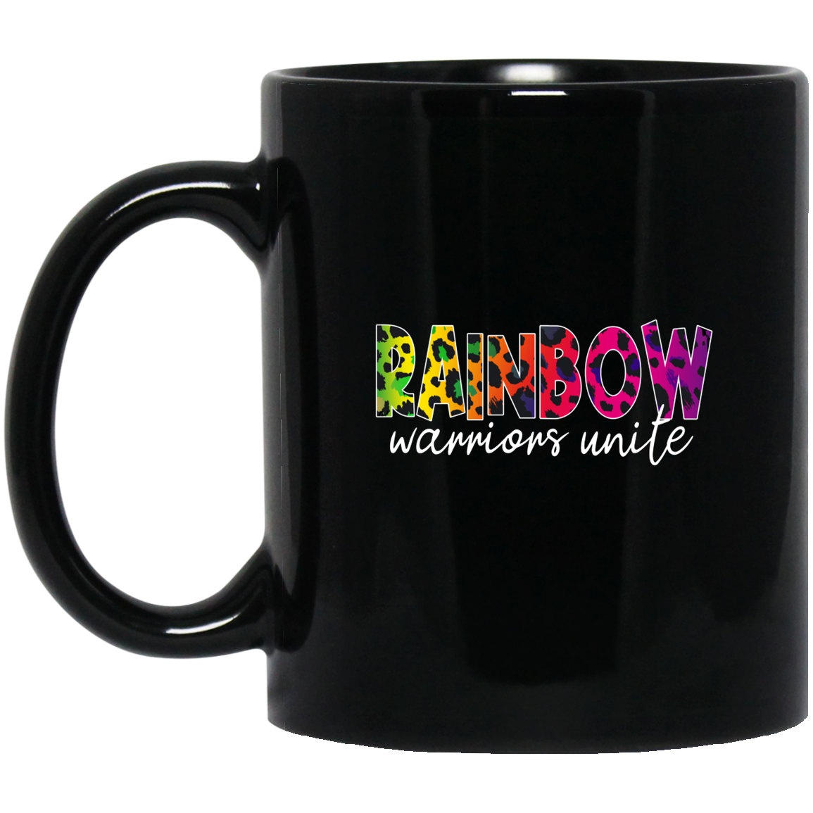 Rainbow Warriors Unite | Black Mug | Pride