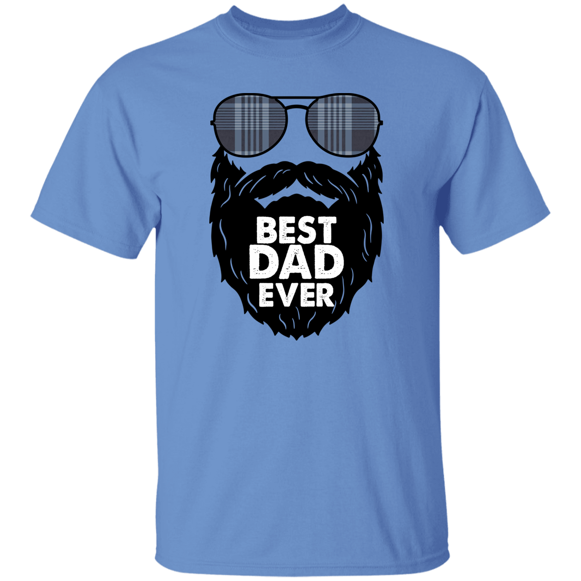 BEST DAD EVER | SUNGLASSES WITH BEARD | T-Shirt