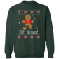 OH Snap Gingerbread Man  Crewneck Sweatshirt