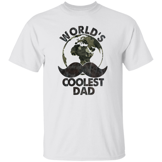 WORLD'S COOLEST DAD | MUSTACHE | T-Shirt