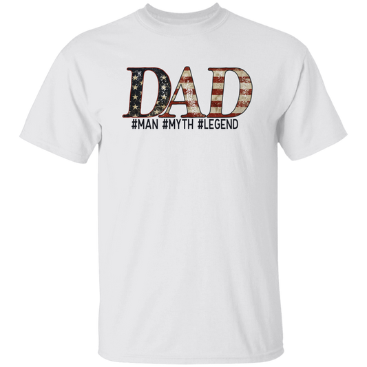 DAD VINTAGE FLAG MAN - MYTH - LEGEND | FATHER'S DAY | T-Shirt