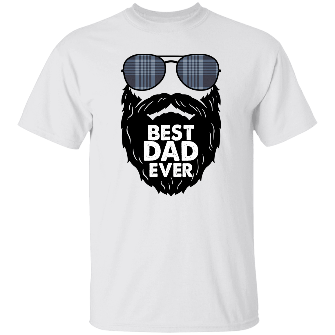 BEST DAD EVER | SUNGLASSES WITH BEARD | T-Shirt