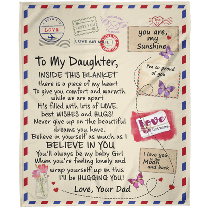 You Are My Sunshine Mail Blanket | To My Daughter