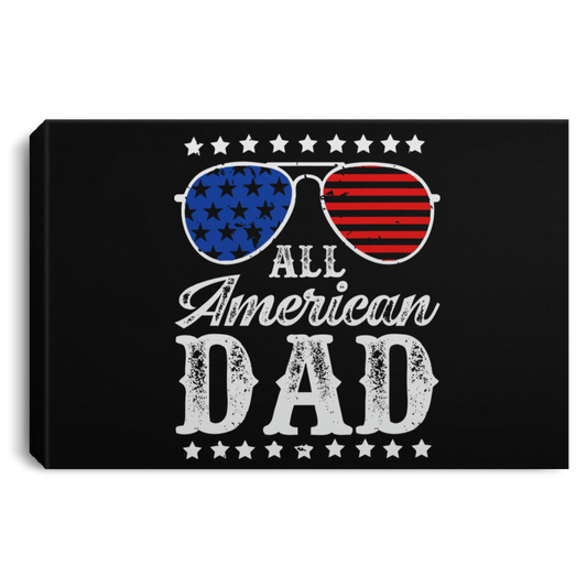 ALL AMERICAN DAD FLAG GLASSES | Canvas .75in Frame