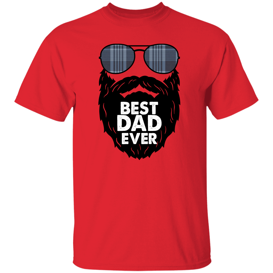 BEST DAD EVER | SUNGLASSES WITH BEARD | T-Shirt