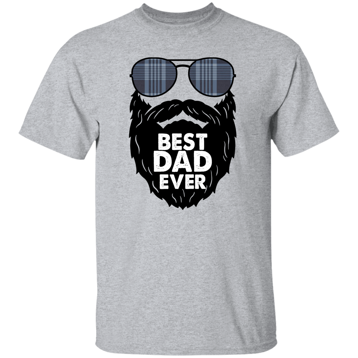 BEST DAD EVER | SUNGLASSES WITH BEARD | T-Shirt