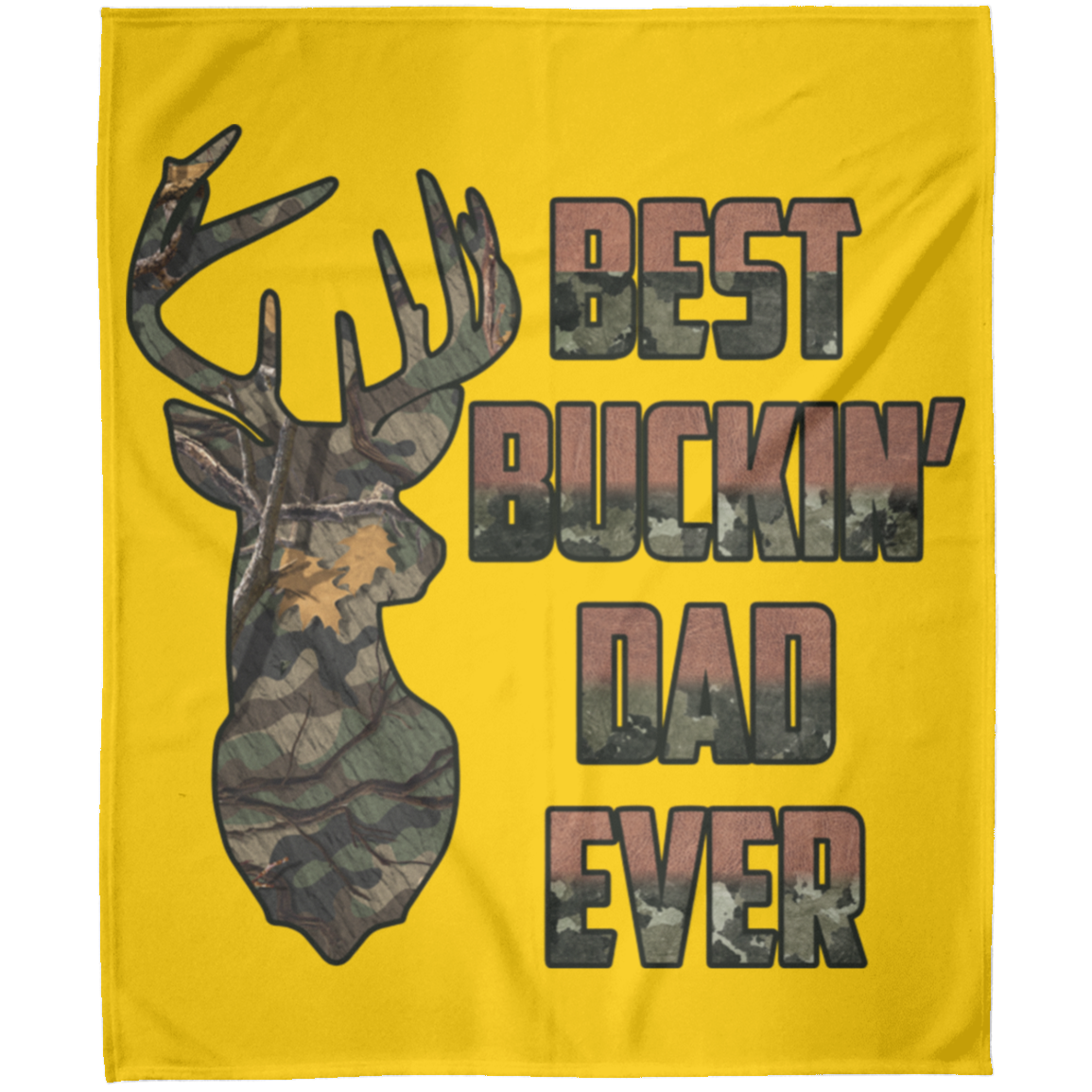 BEST BUCKIN' DAD EVER | Fleece Blanket 50x60