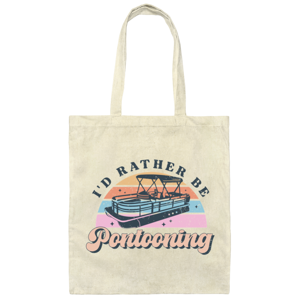 I'D RATHER BE PONTOONING | Tote Bag