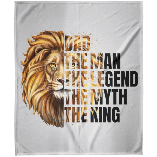 Dad The Man | Lion | FAther's Day | Fleece Blanket 50x60