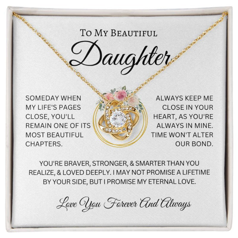 To My Daughter Alter Our Bond Love Knot Necklace