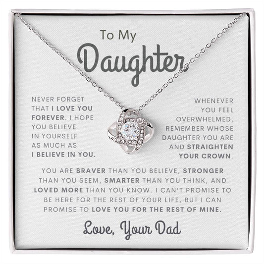 To My Daughter Never Forget That I Love you forever, Love Your Dad