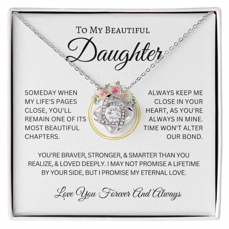 To My Daughter Alter Our Bond Love Knot Necklace