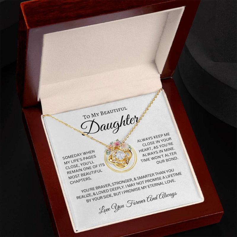 To My Daughter Alter Our Bond Love Knot Necklace