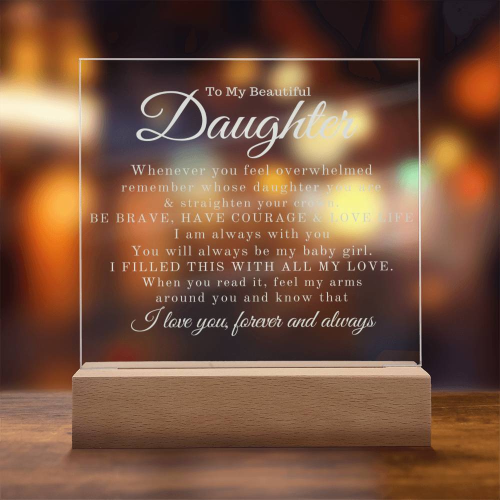 To My Beautiful Daughter