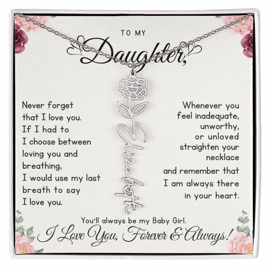 To My Daughter You'll Always Be My Baby Girl
