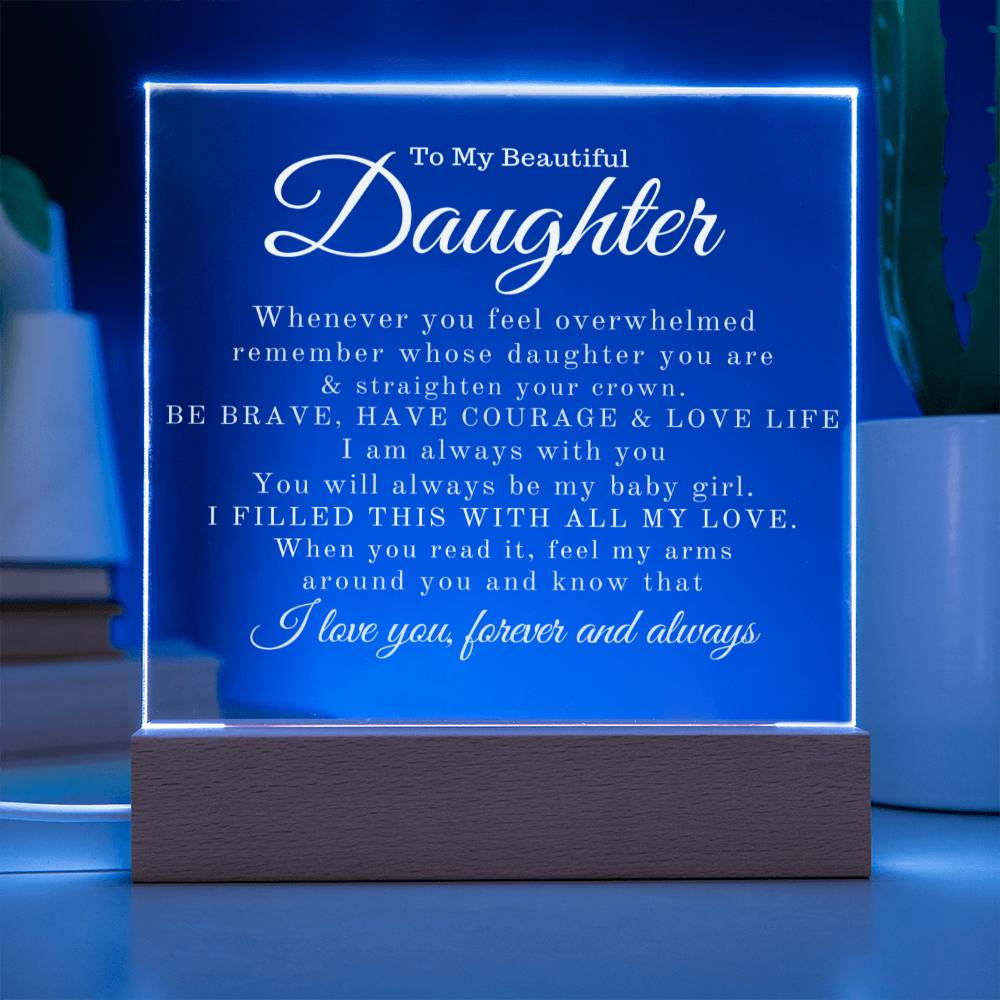 To My Beautiful Daughter