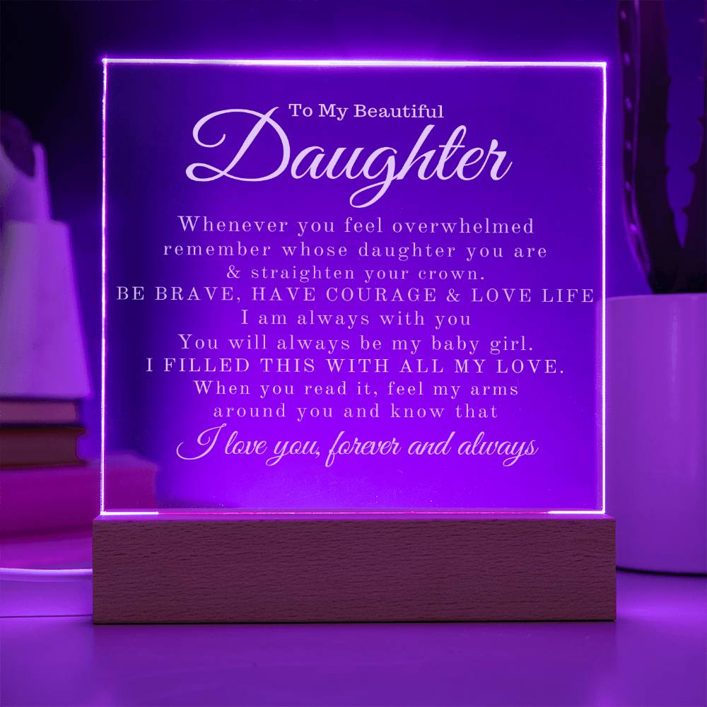 To My Beautiful Daughter