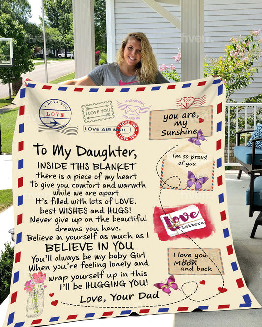 You Are My Sunshine Mail Blanket | To My Daughter