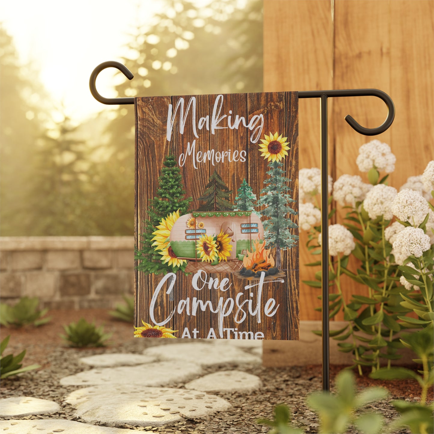 Making Memories - One Campsite At A Time Garden & House Banner