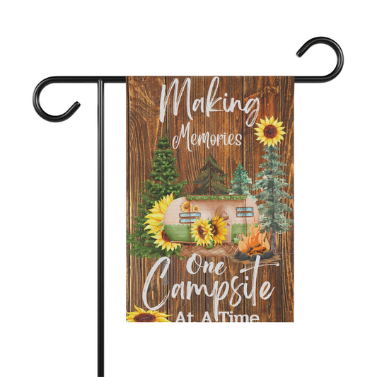 Making Memories - One Campsite At A Time Garden & House Banner