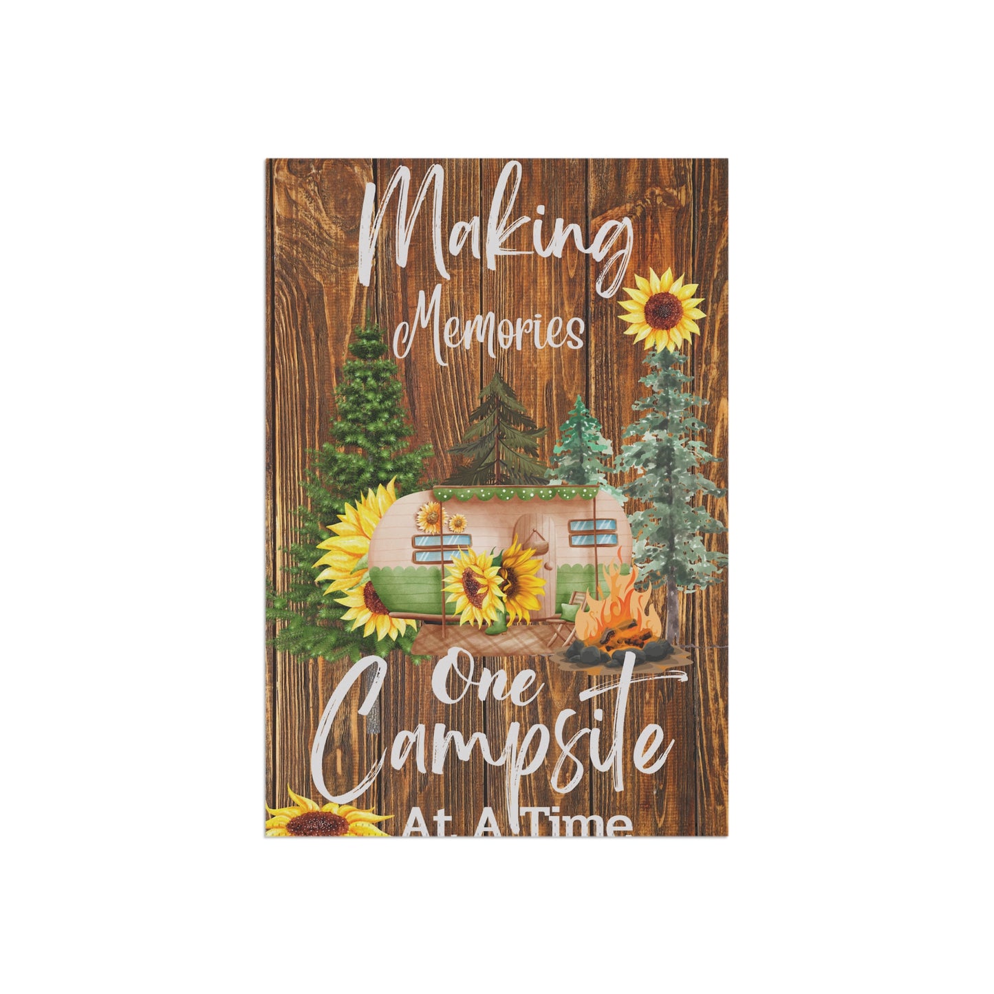 Making Memories - One Campsite At A Time Garden & House Banner