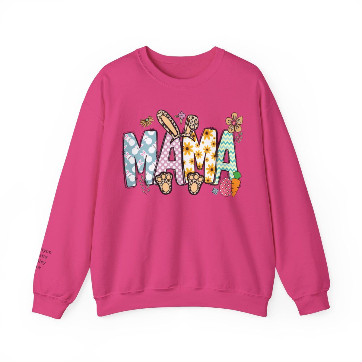 Personalized Easter Mama Bunny Crewneck Sweatshirt