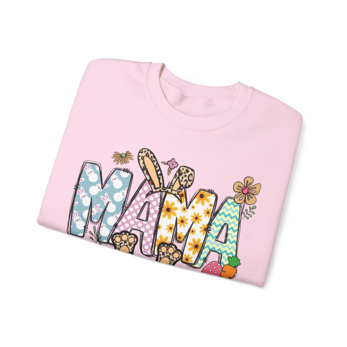 Personalized Easter Mama Bunny Crewneck Sweatshirt