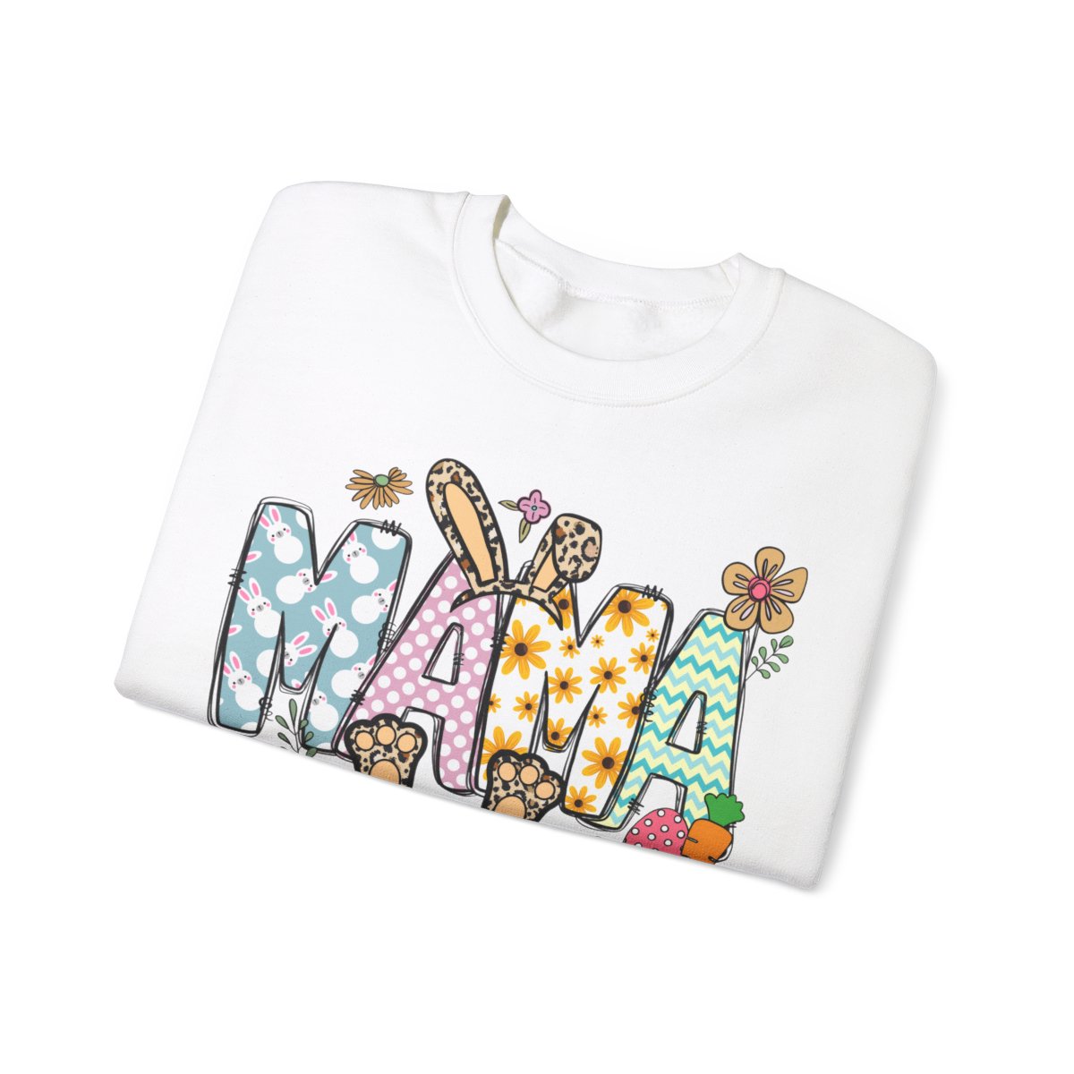 Personalized Easter Mama Bunny Crewneck Sweatshirt